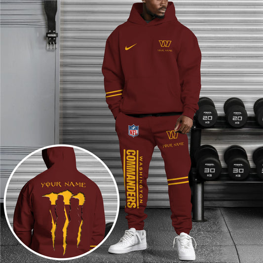 Washington Commanders Combo Custom Hoodie And Sweatpants, Gift For Sport Fans ETRG-62589