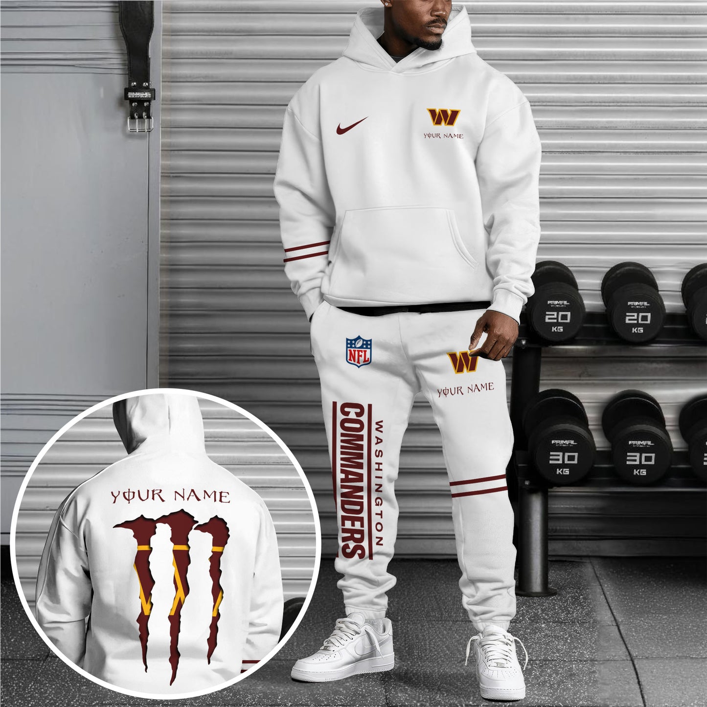 Washington Commanders Combo Custom Hoodie And Sweatpants, Gift For Sport Fans ETRG-62589