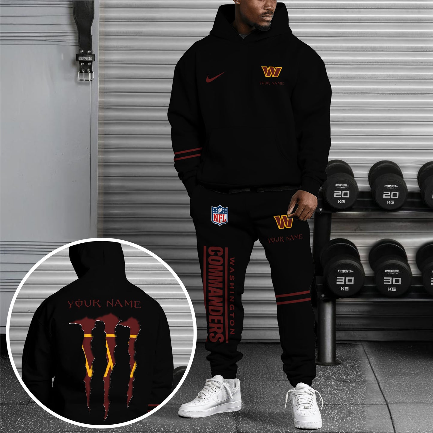 Washington Commanders Combo Custom Hoodie And Sweatpants, Gift For Sport Fans ETRG-62589