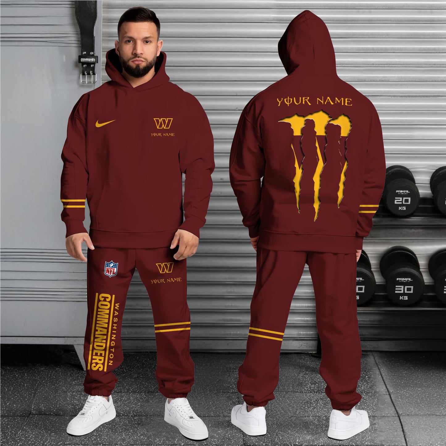 Washington Commanders Combo Custom Hoodie And Sweatpants, Gift For Sport Fans ETRG-62589