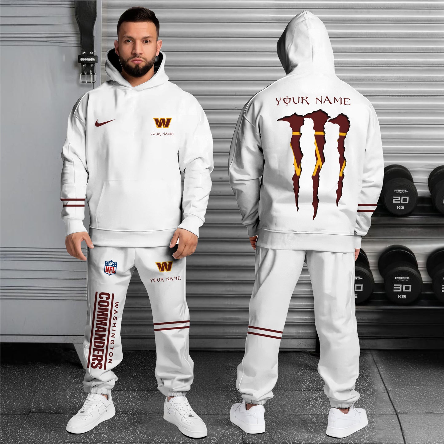Washington Commanders Combo Custom Hoodie And Sweatpants, Gift For Sport Fans ETRG-62589