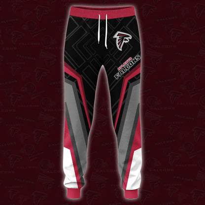 Atlanta Falcons Combo Hoodie And Sweatpants Custom Your Name, Sport Hoodie Sweatpants Set, Sport Gifts For Fans ETRG-62591