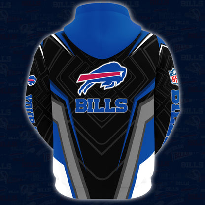 Buffalo Bills Combo Hoodie And Sweatpants Custom Your Name, Sport Hoodie Sweatpants Set, Sport Gifts For Fans ETRG-62591