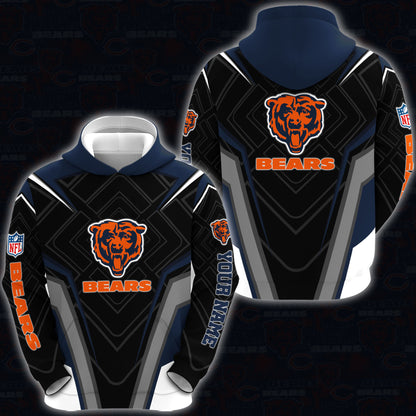 Chicago Bears Combo Hoodie And Sweatpants Custom Your Name, Sport Hoodie Sweatpants Set, Sport Gifts For Fans ETRG-62591