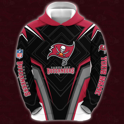 Tampa Bay Buccaneers Combo Hoodie And Sweatpants Custom Your Name, Sport Hoodie Sweatpants Set, Sport Gifts For Fans ETRG-62591