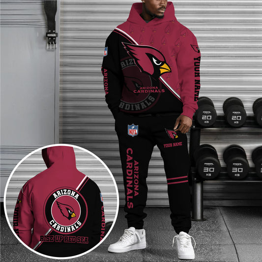 Arizona Cardinals Combo Hoodie And Sweatpants Custom Your Name, Sport Clothings, Sport Gifts ETRG-62940