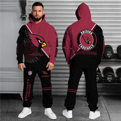 Arizona Cardinals Combo Hoodie And Sweatpants Custom Your Name, Sport Clothings, Sport Gifts ETRG-62940