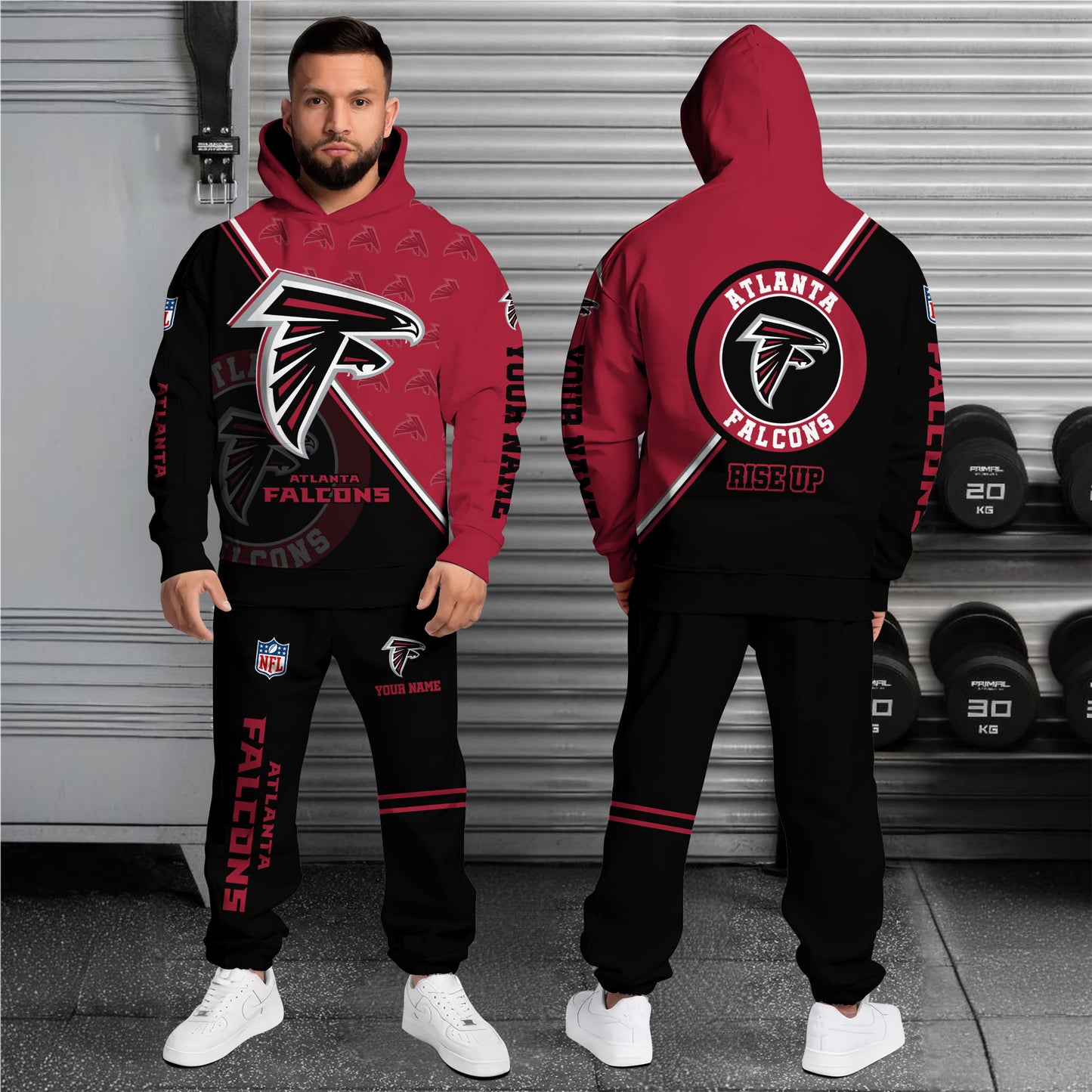 Atlanta Falcons Combo Hoodie And Sweatpants Custom Your Name, Sport Clothings, Sport Gifts ETRG-62940