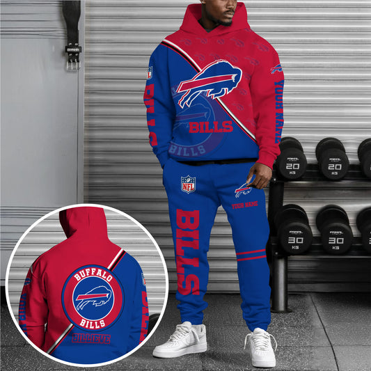 Buffalo Bills Combo Hoodie And Sweatpants Custom Your Name, Sport Clothings, Sport Gifts ETRG-62940