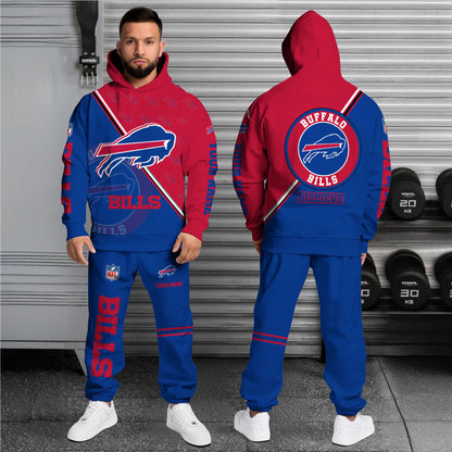 Buffalo Bills Combo Hoodie And Sweatpants Custom Your Name, Sport Clothings, Sport Gifts ETRG-62940