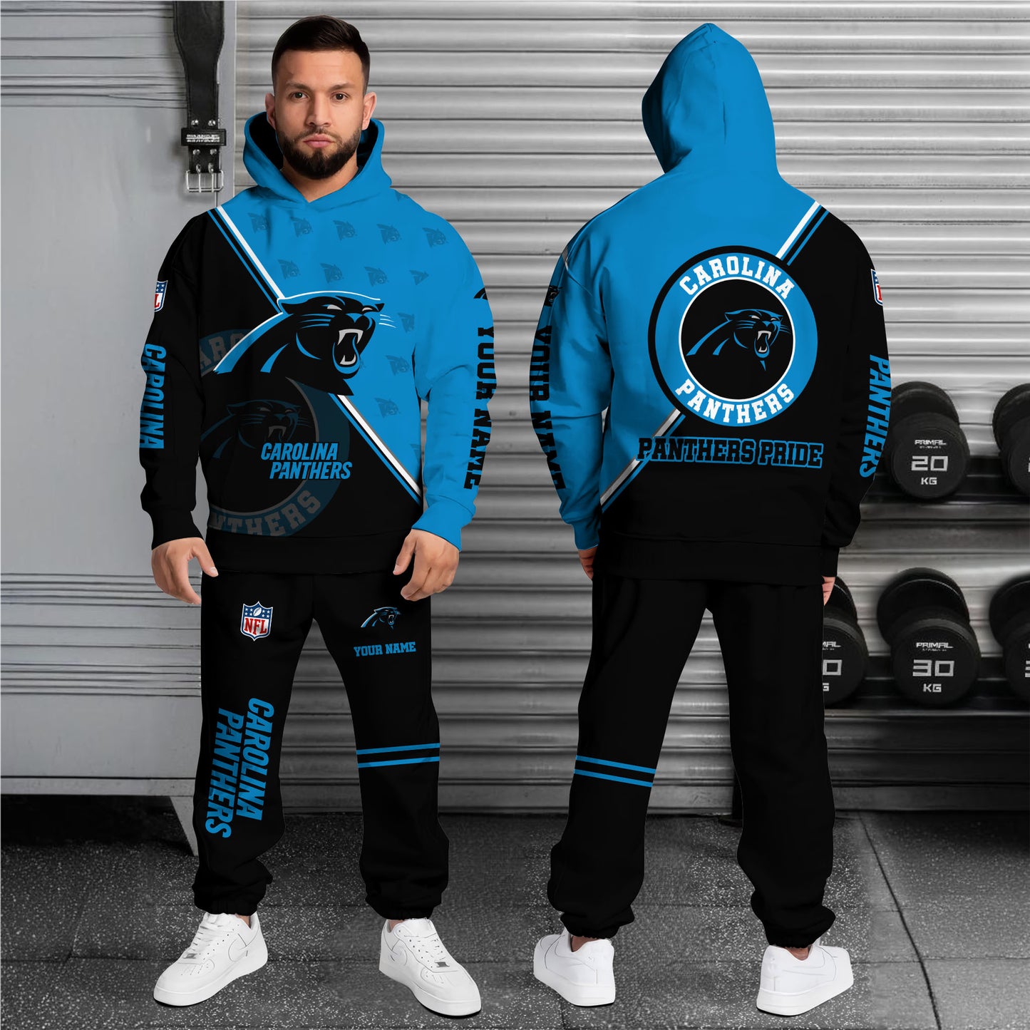Carolina Panthers Combo Hoodie And Sweatpants Custom Your Name, Sport Clothings, Sport Gifts ETRG-62940