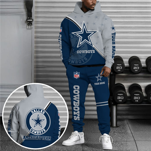 Dallas Cowboys Combo Hoodie And Sweatpants Custom Your Name, Sport Clothings, Sport Gifts ETRG-62940