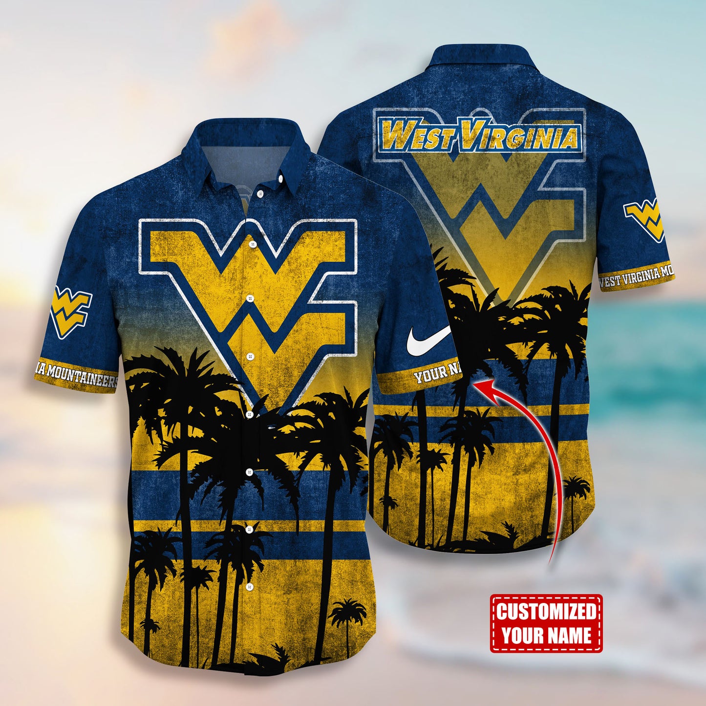 West Virginia Mountaineers NCAA2-Hawaiian Customize Trending New Season T0108364