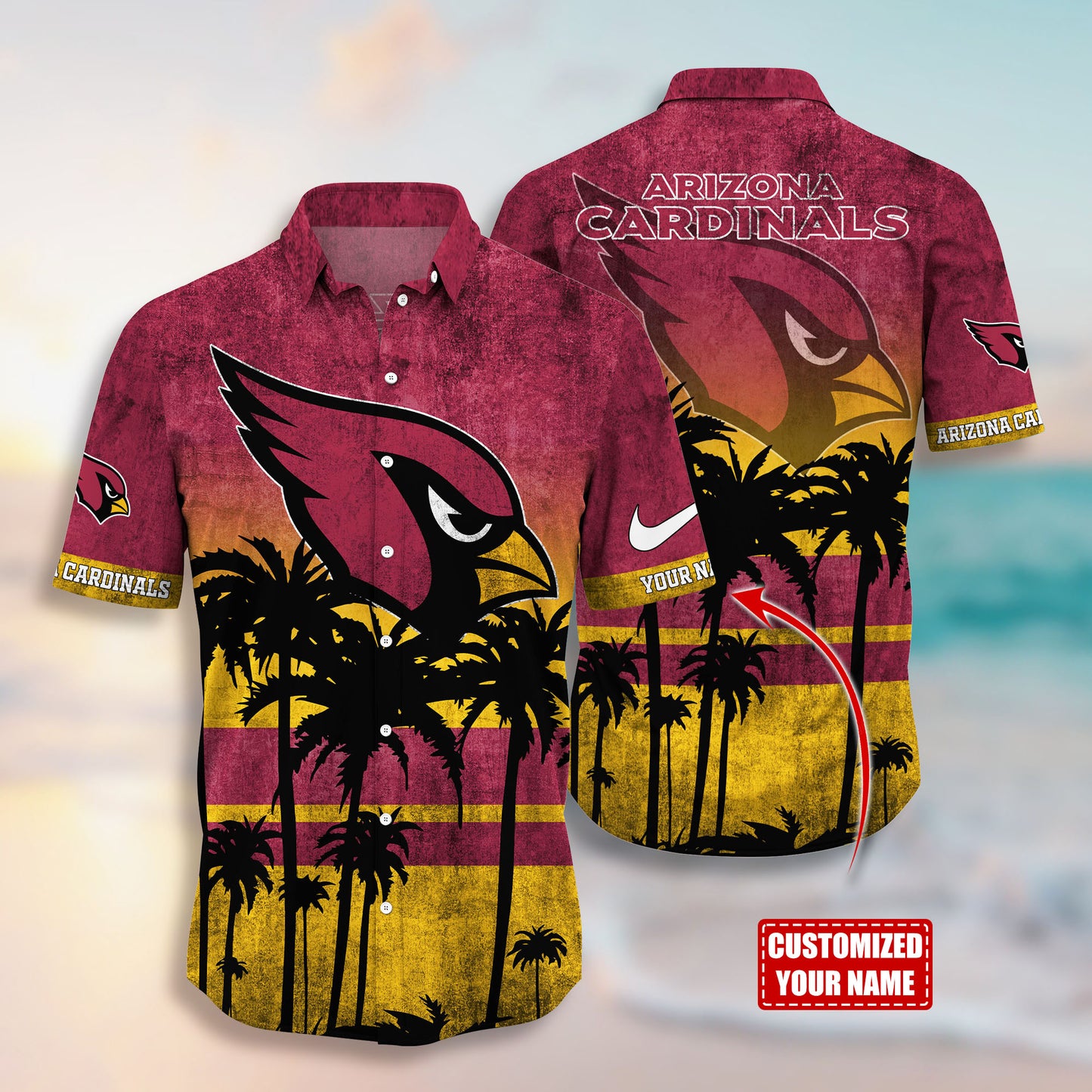 Arizona Cardinals NFL-Hawaiian Customize Trending New Season T0108364