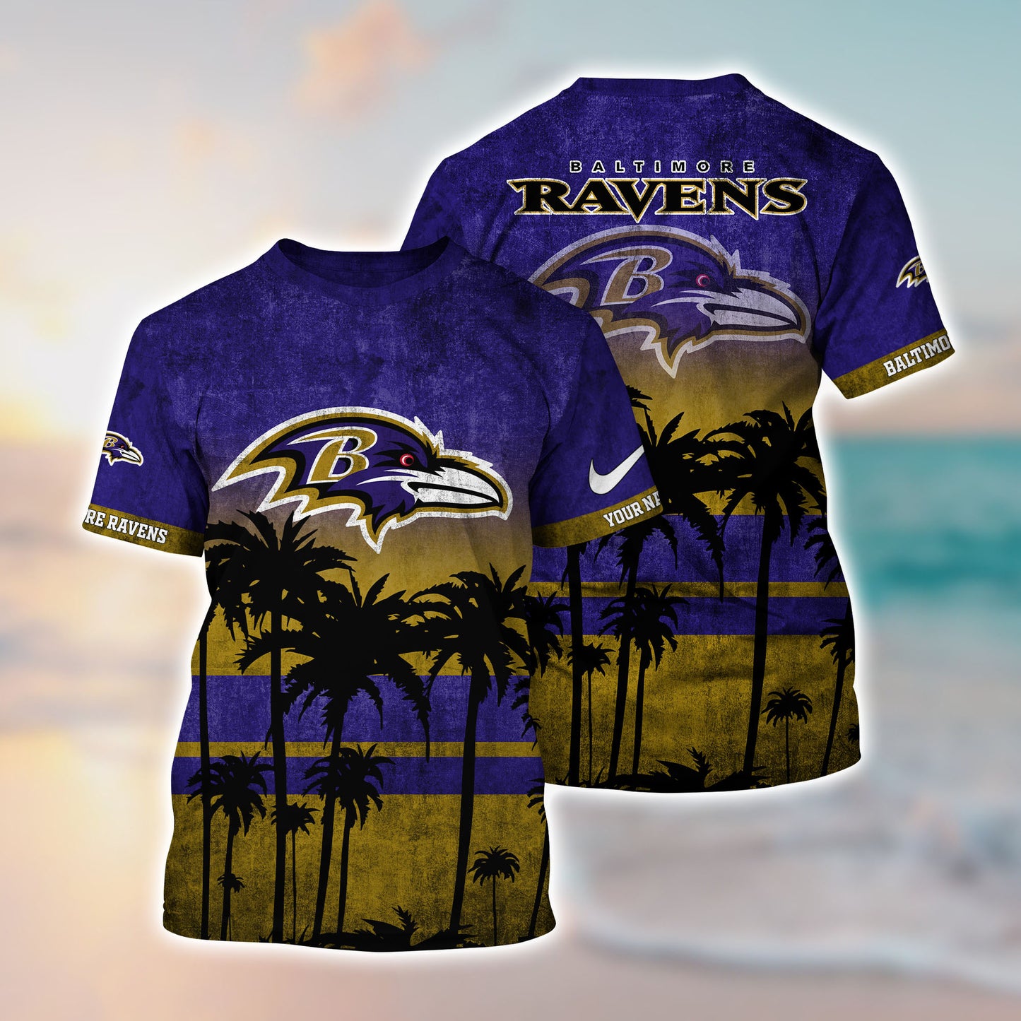 Baltimore Ravens NFL-Hawaiian Customize Trending New Season T0108364