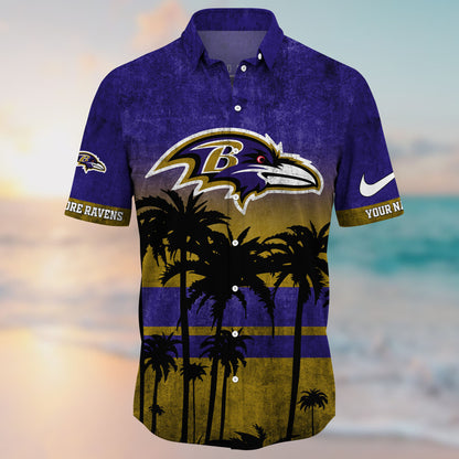 Baltimore Ravens NFL-Hawaiian Customize Trending New Season T0108364