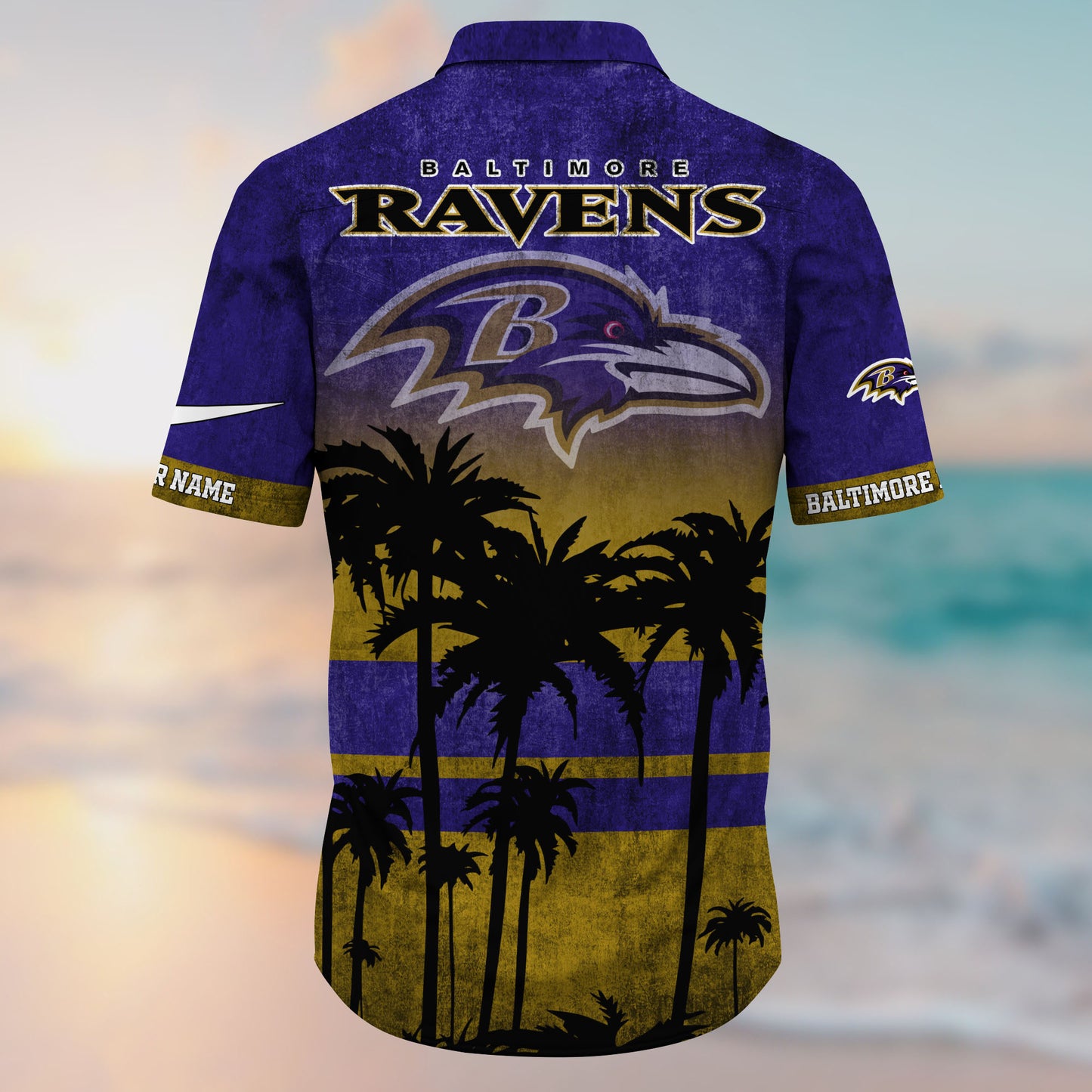 Baltimore Ravens NFL-Hawaiian Customize Trending New Season T0108364