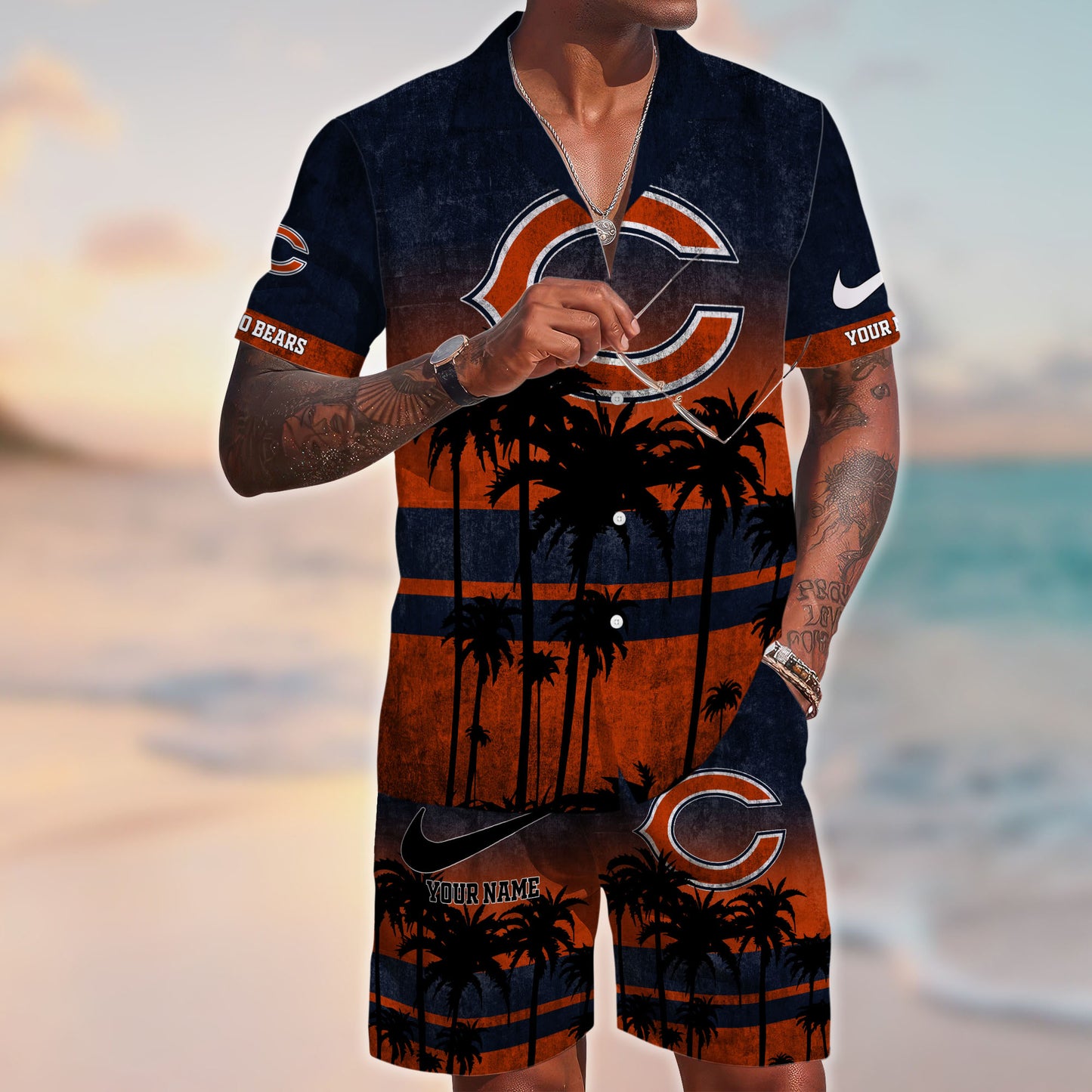 Chicago Bears NFL-Hawaiian Customize Trending New Season T0108364