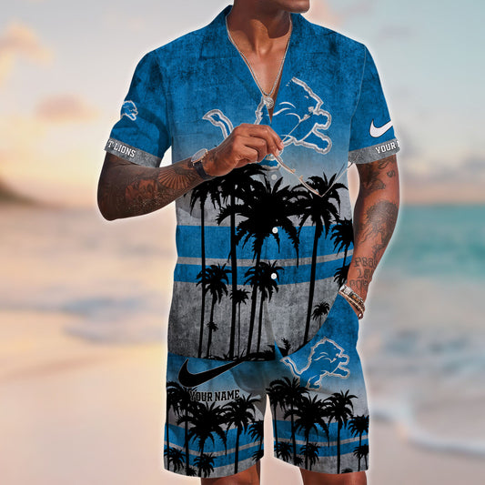 Detroit Lions NFL-Hawaiian Customize Trending New Season T0108364