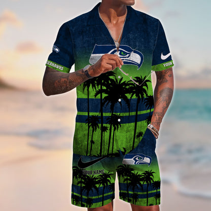 Seattle Seahawks NFL-Hawaiian Customize Trending New Season T0108364