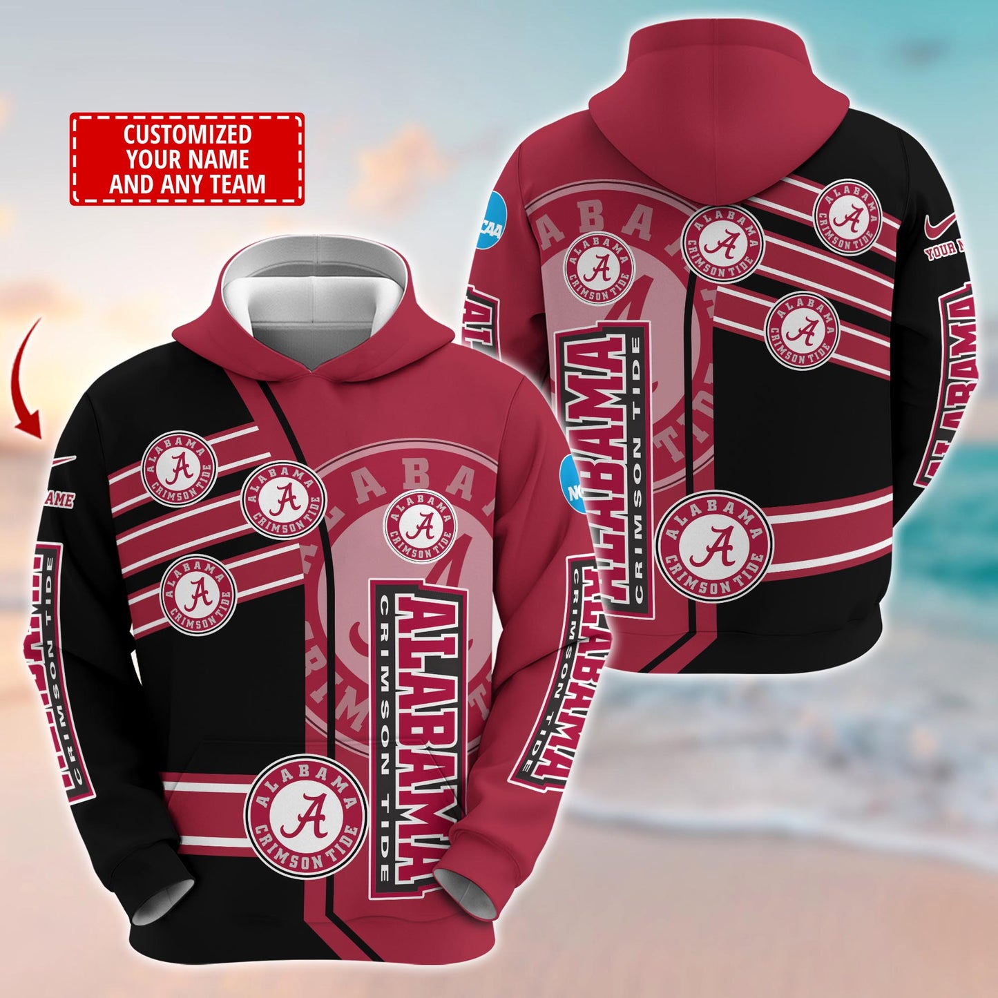 Alabama Crimson Tide NCAA1-Customized 3D  Hoodie And Joggers For Fans This Season TT0214867