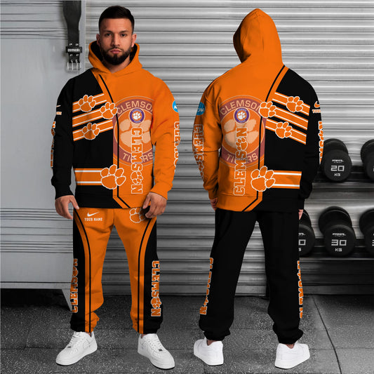 Clemson Tigers NCAA1-Customized 3D  Hoodie And Joggers For Fans This Season TT0214867