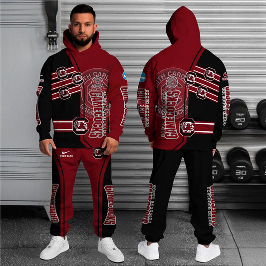 South Carolina Gamecocks NCAA1-Customized 3D  Hoodie And Joggers For Fans This Season TT0214867