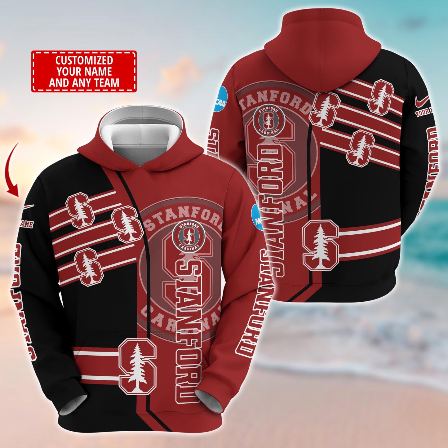 Stanford Cardinal NCAA1-Customized 3D  Hoodie And Joggers For Fans This Season TT0214867