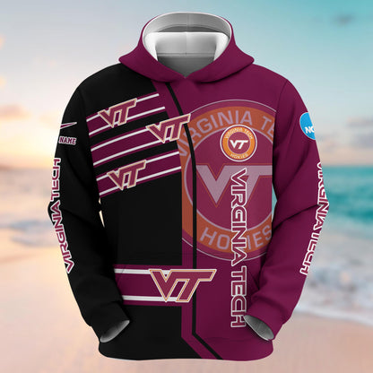 Virginia Tech Hokies NCAA1-Customized 3D  Hoodie And Joggers For Fans This Season TT0214867
