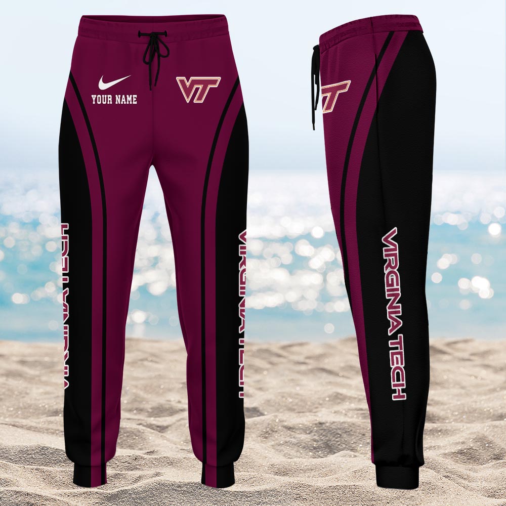 Virginia Tech Hokies NCAA1-Customized 3D  Hoodie And Joggers For Fans This Season TT0214867
