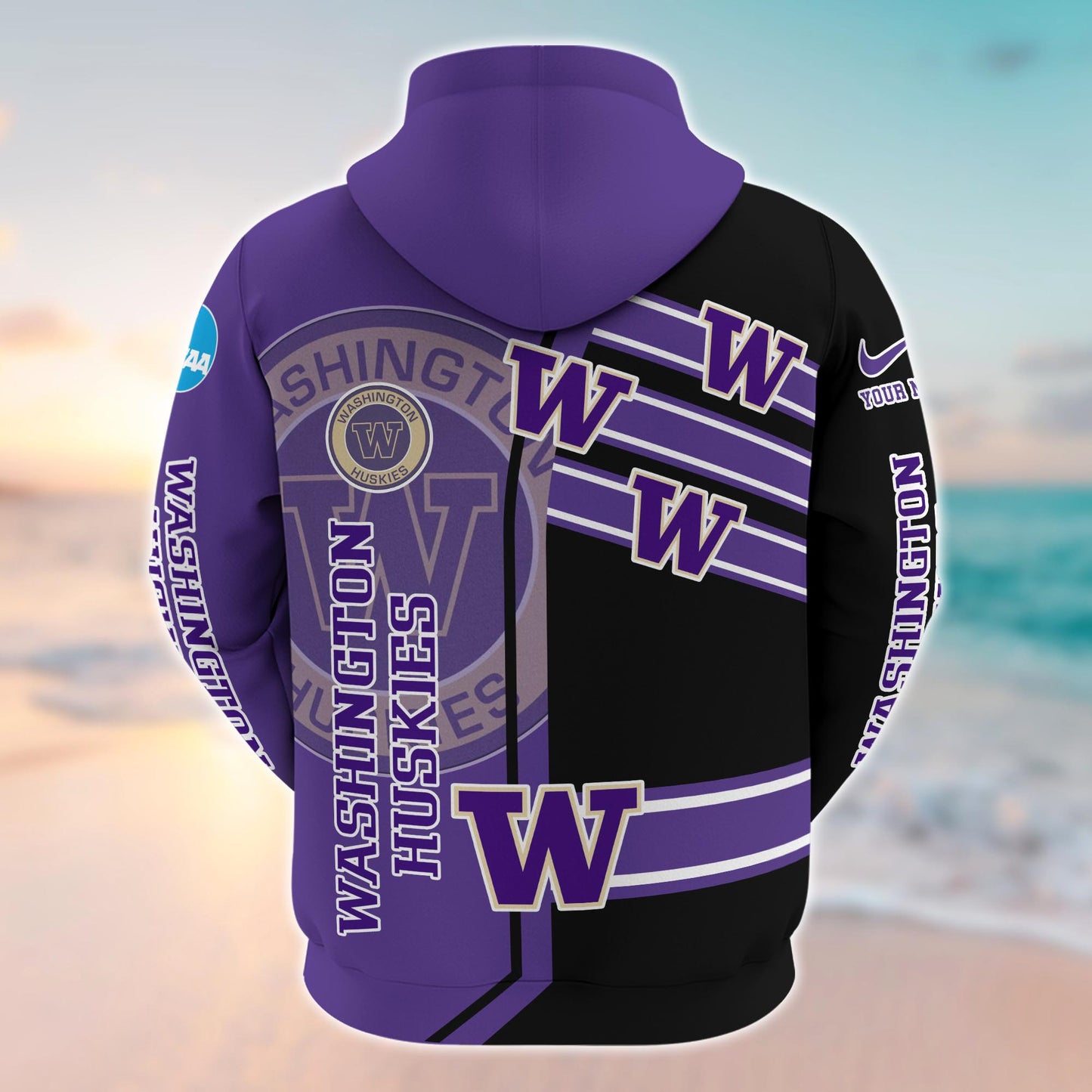 Washington Huskies NCAA1-Customized 3D  Hoodie And Joggers For Fans This Season TT0214867