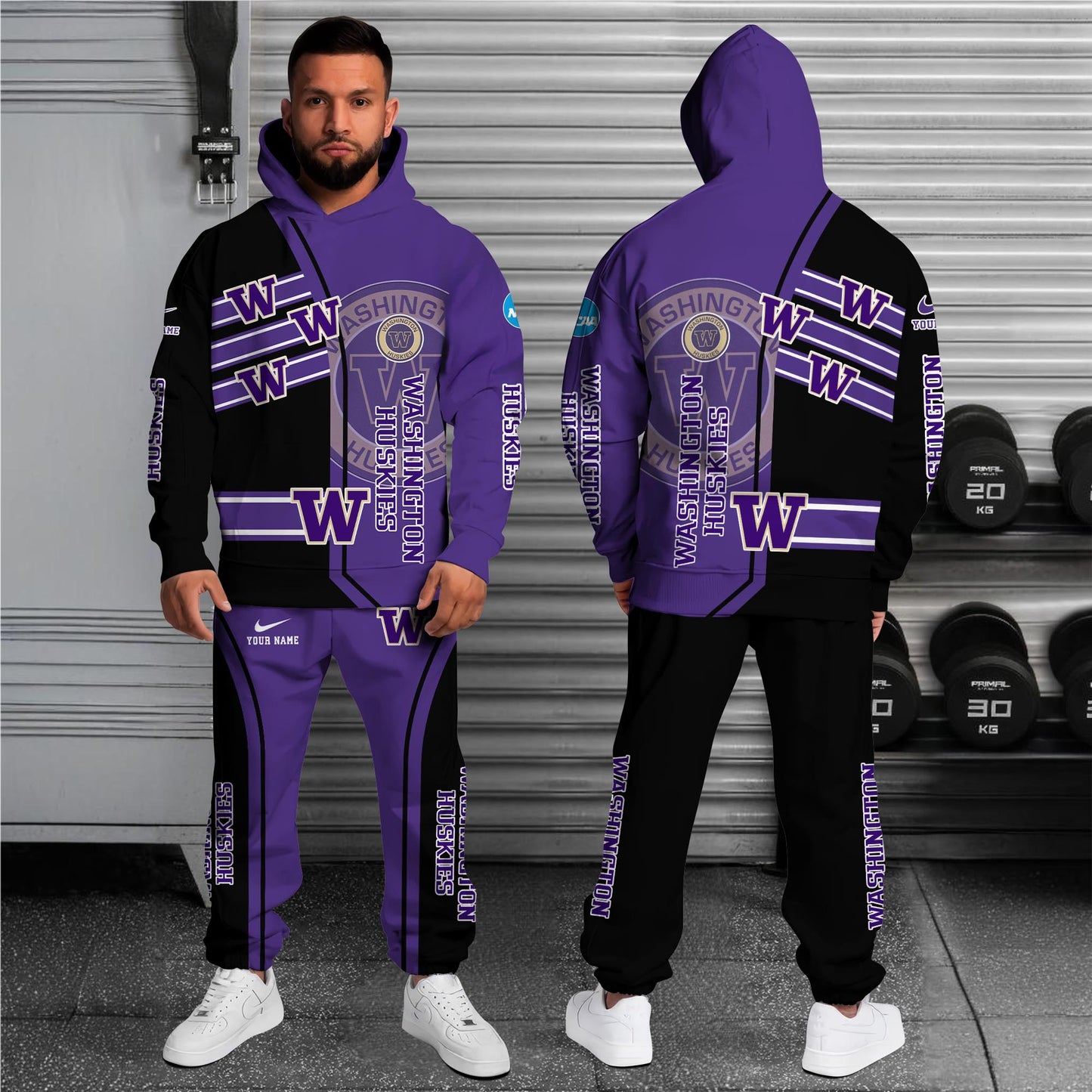 Washington Huskies NCAA1-Customized 3D  Hoodie And Joggers For Fans This Season TT0214867