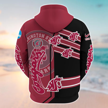 Washington State Cougars NCAA1-Customized 3D  Hoodie And Joggers For Fans This Season TT0214867