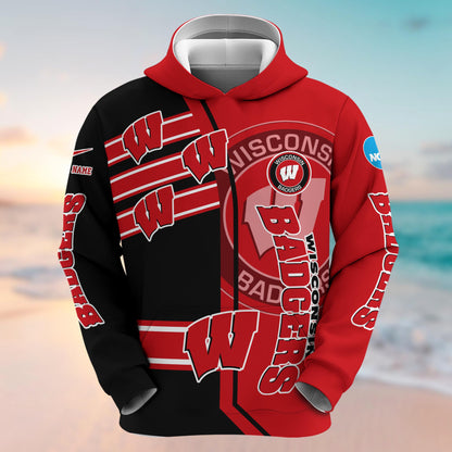 Wisconsin Badgers NCAA1-Customized 3D  Hoodie And Joggers For Fans This Season TT0214867