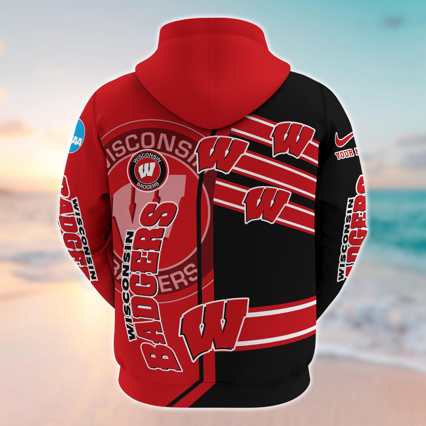 Wisconsin Badgers NCAA1-Customized 3D  Hoodie And Joggers For Fans This Season TT0214867