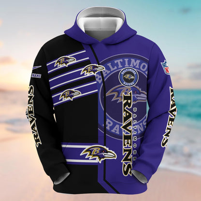 Baltimore Ravens NFL-Customized 3D  Hoodie And Joggers For Fans This Season TT0214867