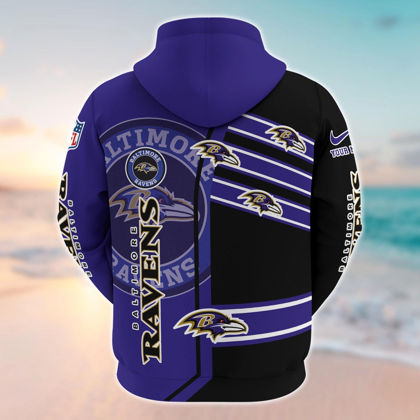 Baltimore Ravens NFL-Customized 3D  Hoodie And Joggers For Fans This Season TT0214867