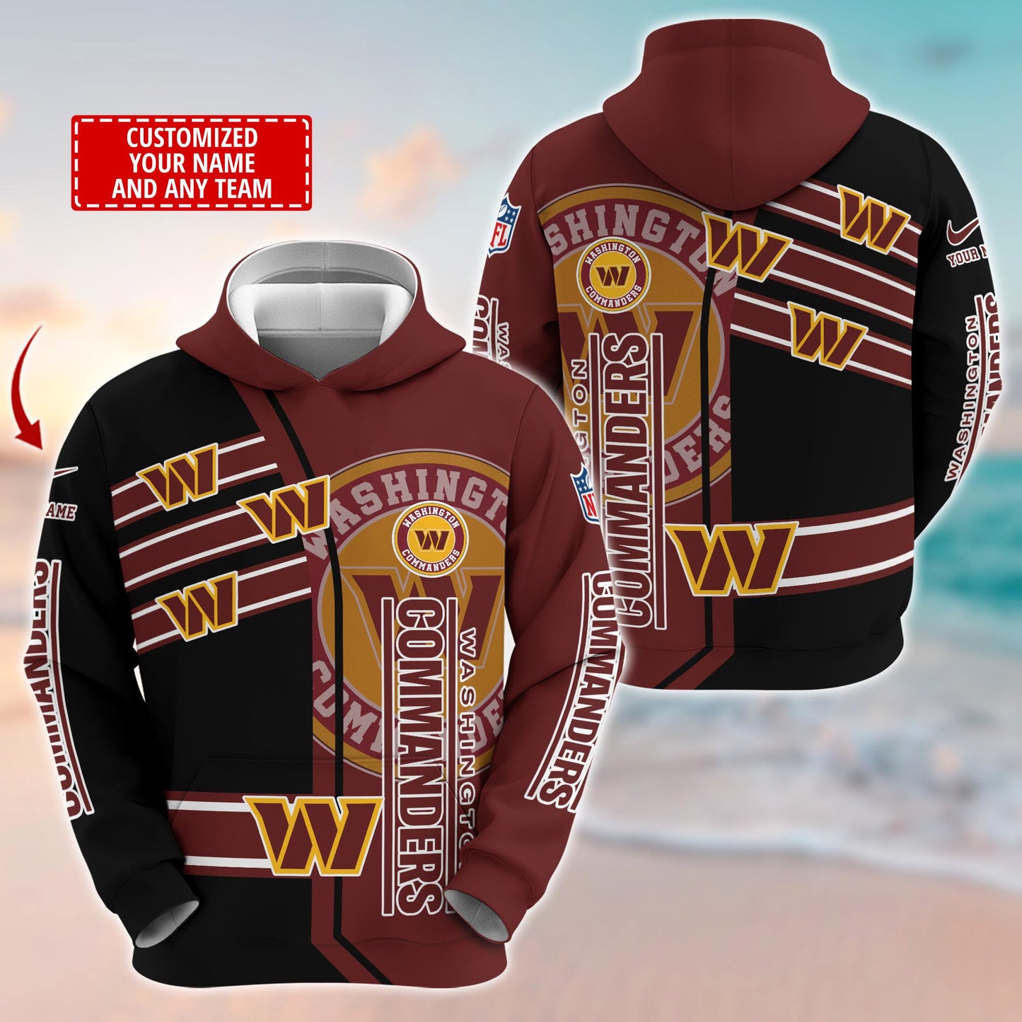 Washington Commanders NFL-Customized 3D  Hoodie And Joggers For Fans This Season TT0214867
